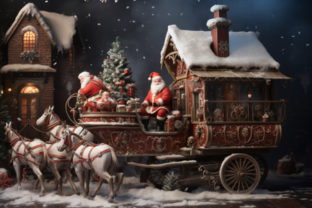 Santa's Sleigh - Generative AIの素材