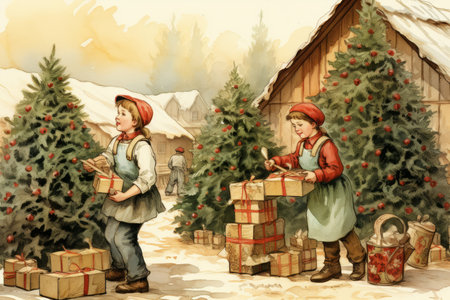 Christmas Tree Farm - Generative AIの素材