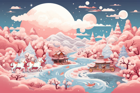 Santa's Sleigh - Generative AIの素材