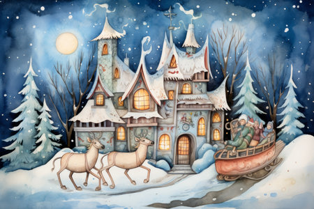 Santa's Sleigh - Generative AIの素材