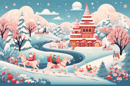 Santa's Sleigh - Generative AIの素材