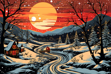 Santa's Sleigh - Generative AIの素材
