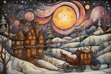 Santa's Sleigh - Generative AIの素材