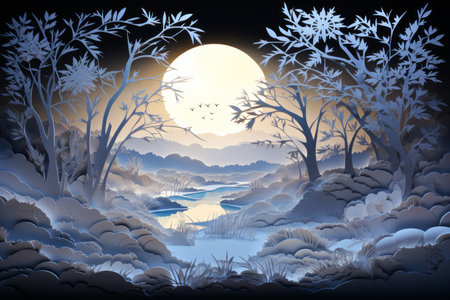 Frosty Morning Landscapes - Generative AIの素材