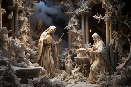 Nativity Art and Sculptures - Generative AIの素材