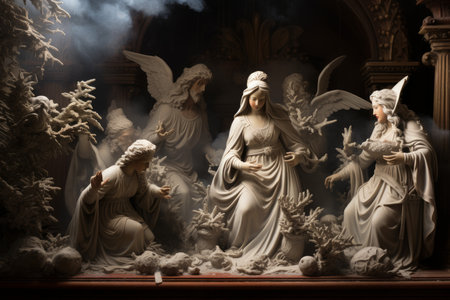 Nativity Art and Sculptures - Generative AIの素材