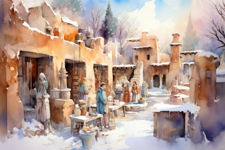 Nativity Art and Sculptures - Generative AIの素材