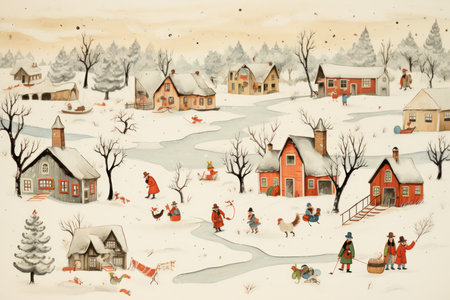 Vintage Holiday Cards - Generative AIの素材