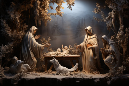 Nativity Art and Sculptures - Generative AIの素材