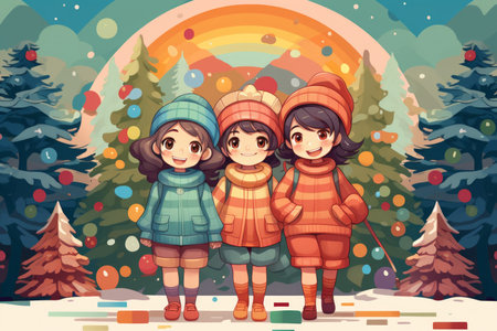 Christmas Colors - Generative AIの素材