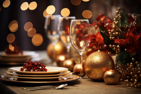 Festive Table Settings - Generative AIの素材