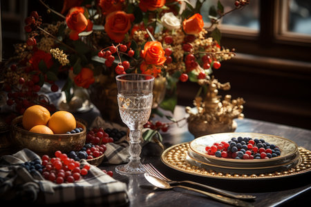 Festive Table Settings - Generative AIの素材