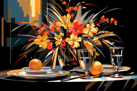 Festive Table Settings - Generative AIの素材