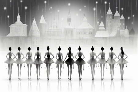 Nutcracker Ballet Rehearsals - Generative AIの素材