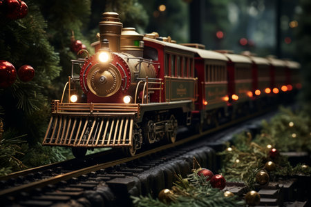 Christmas Train Sets - Generative AIの素材