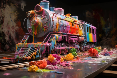 Christmas Train Sets - Generative AIの素材