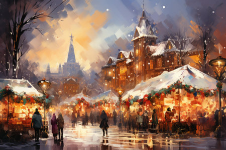 Yuletide Markets - Generative AIの素材
