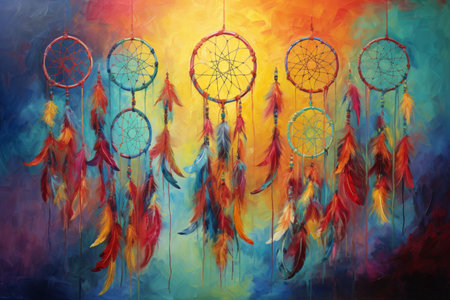 Gossamer-Woven Dreamcatchers - Generative AIの素材