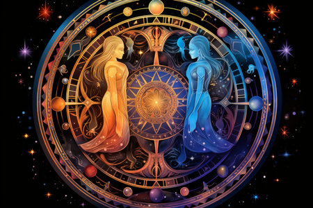 Celestial guardians of the stars, protecting the cosmic balance with their celestial might - Generative AIの素材