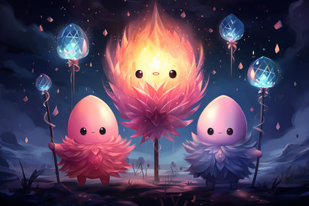 Celestial guardians of the stars, protecting the cosmic balance with their celestial might - Generative AIの素材