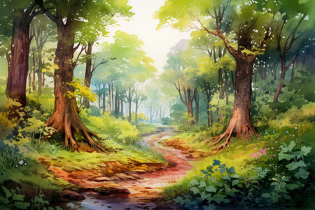 Whispering enchanted forests, where the trees share secrets and ancient wisdom - Generative AIの素材
