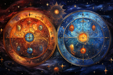 Celestial stargazers, mapping the constellations and unraveling the secrets of the universe - Generative AIの素材