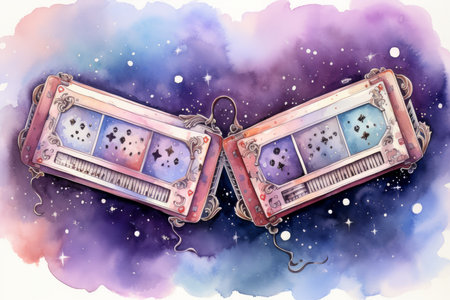 Harmonious celestial harmonicas - Generative AIの素材