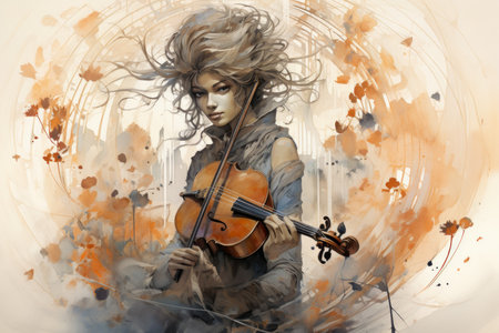 Graceful elven archer - Generative AIの素材