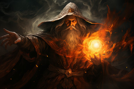 Powerful sorcerer - Generative AIの素材