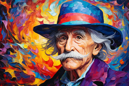 Elderly wizard - Generative AIの素材
