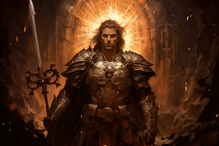 Holy paladin - Generative AIの素材