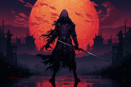 Deadly assassin - Generative AIの素材