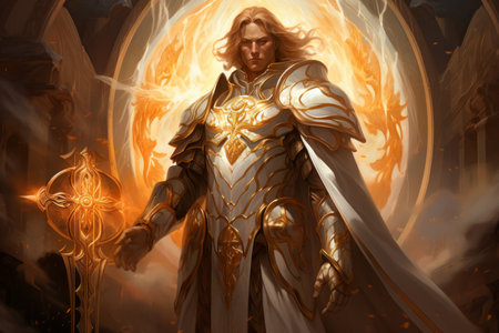 Holy paladin - Generative AIの素材