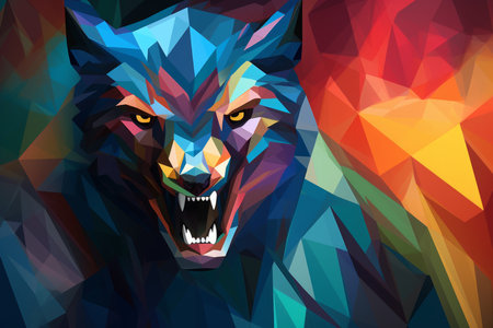 A shapeshifting werewolf, torn between human nature and primal instincts. - Generative AIの素材