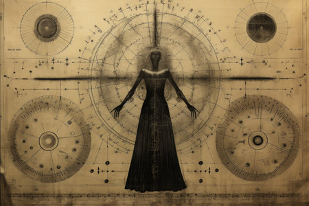 A mysterious oracle, gifted with prophetic visions - Generative AIの素材