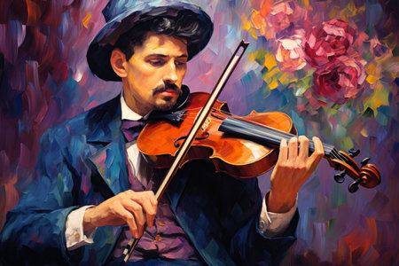 A charming and persuasive bard, captivating audiences with their performances. - Generative AIの素材