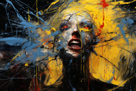 A vengeful and tormented soul, driven by a thirst for revenge - Generative AIの素材