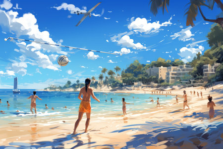 Summer sports - Generative AIの素材