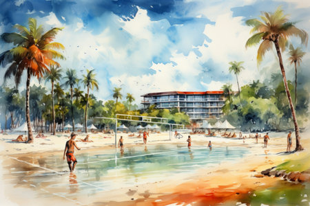 Summer sports - Generative AIの素材