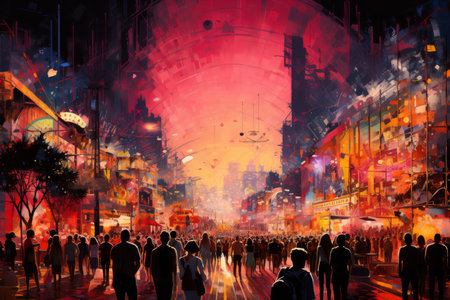 Music festivals - Generative AIの素材