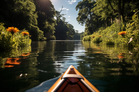 Summer kayaking - Generative AIの素材