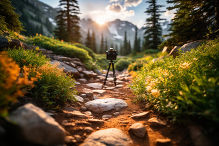 Summer hiking trails - Generative AIの素材