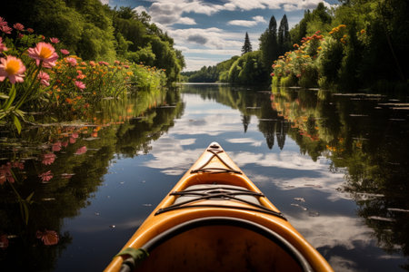 Summer kayaking - Generative AIの素材