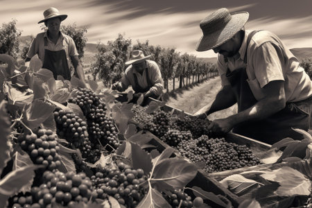 Grape harvest - Generative AIの素材