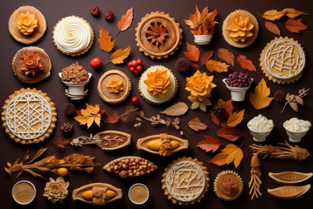 Autumn desserts - Generative AIの素材