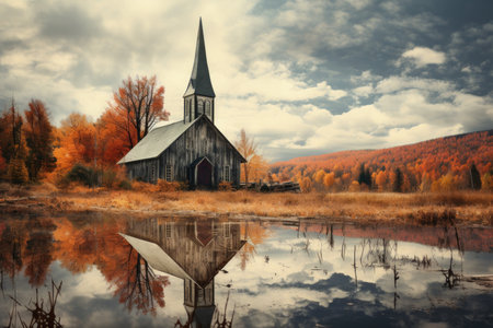 Country churches - Generative AIの素材