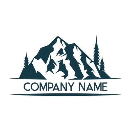 Mountain Logo Template vectorのイラスト素材