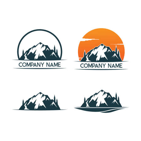 Mountain Logo Template vectorのイラスト素材