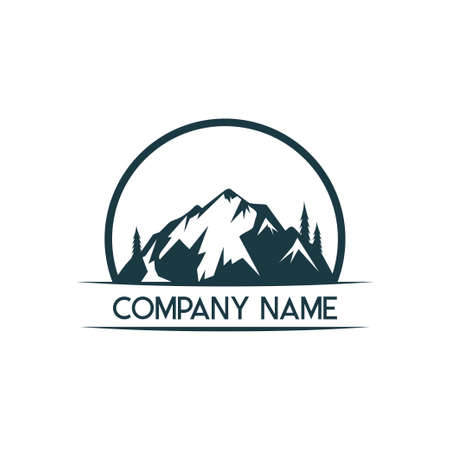 Mountain Logo Template vectorのイラスト素材