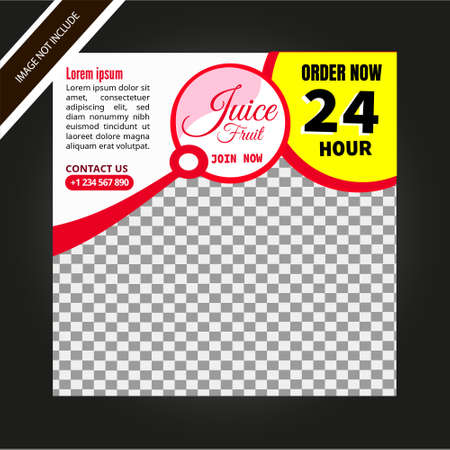 Juice Promotion Product Flyer for salesのイラスト素材